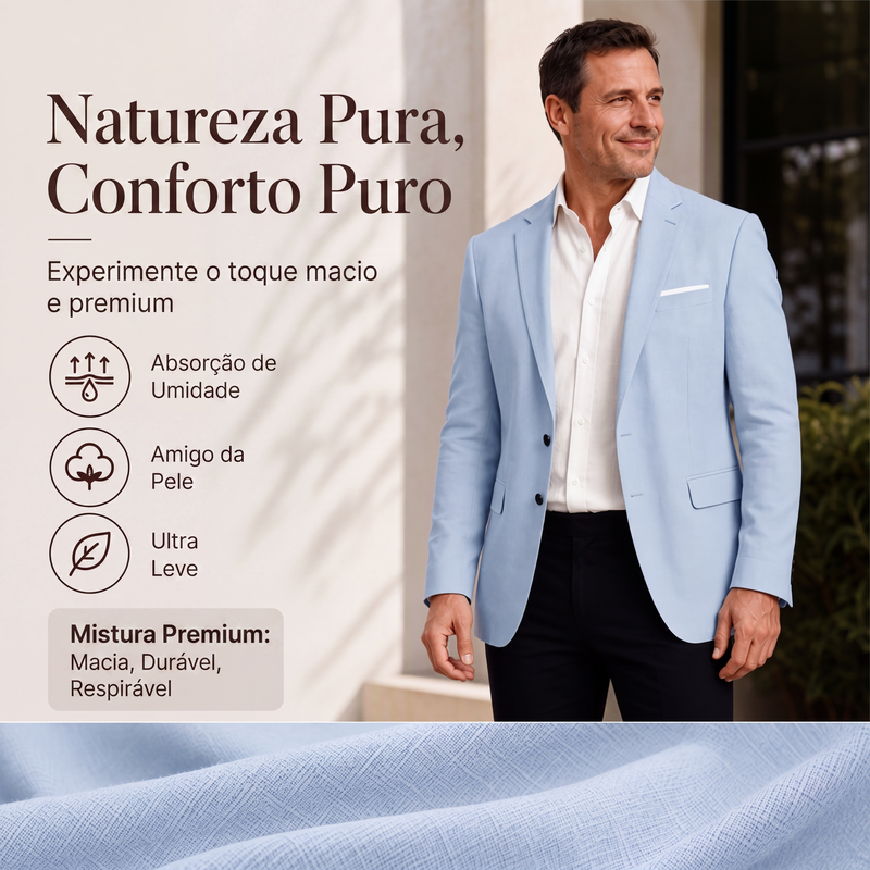 ✨Blazer masculino clássico de dois botões com corte slim