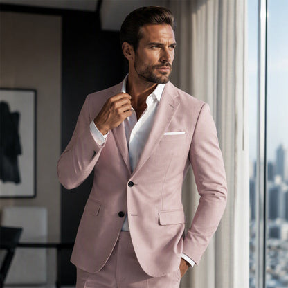✨Blazer masculino clássico de dois botões com corte slim