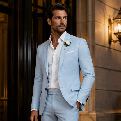 ✨Blazer masculino clássico de dois botões com corte slim