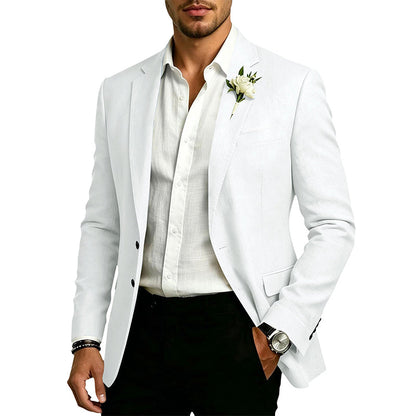 ✨Blazer masculino clássico de dois botões com corte slim