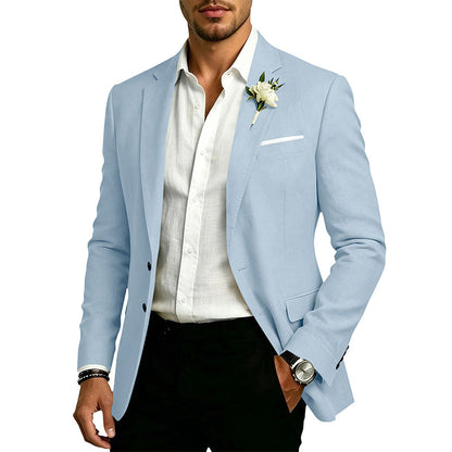 ✨Blazer masculino clássico de dois botões com corte slim
