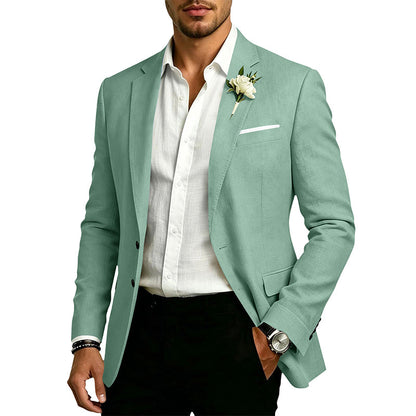 ✨Blazer masculino clássico de dois botões com corte slim