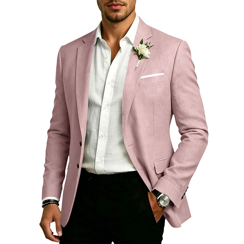 ✨Blazer masculino clássico de dois botões com corte slim