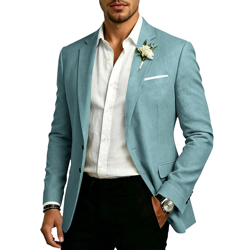 ✨Blazer masculino clássico de dois botões com corte slim