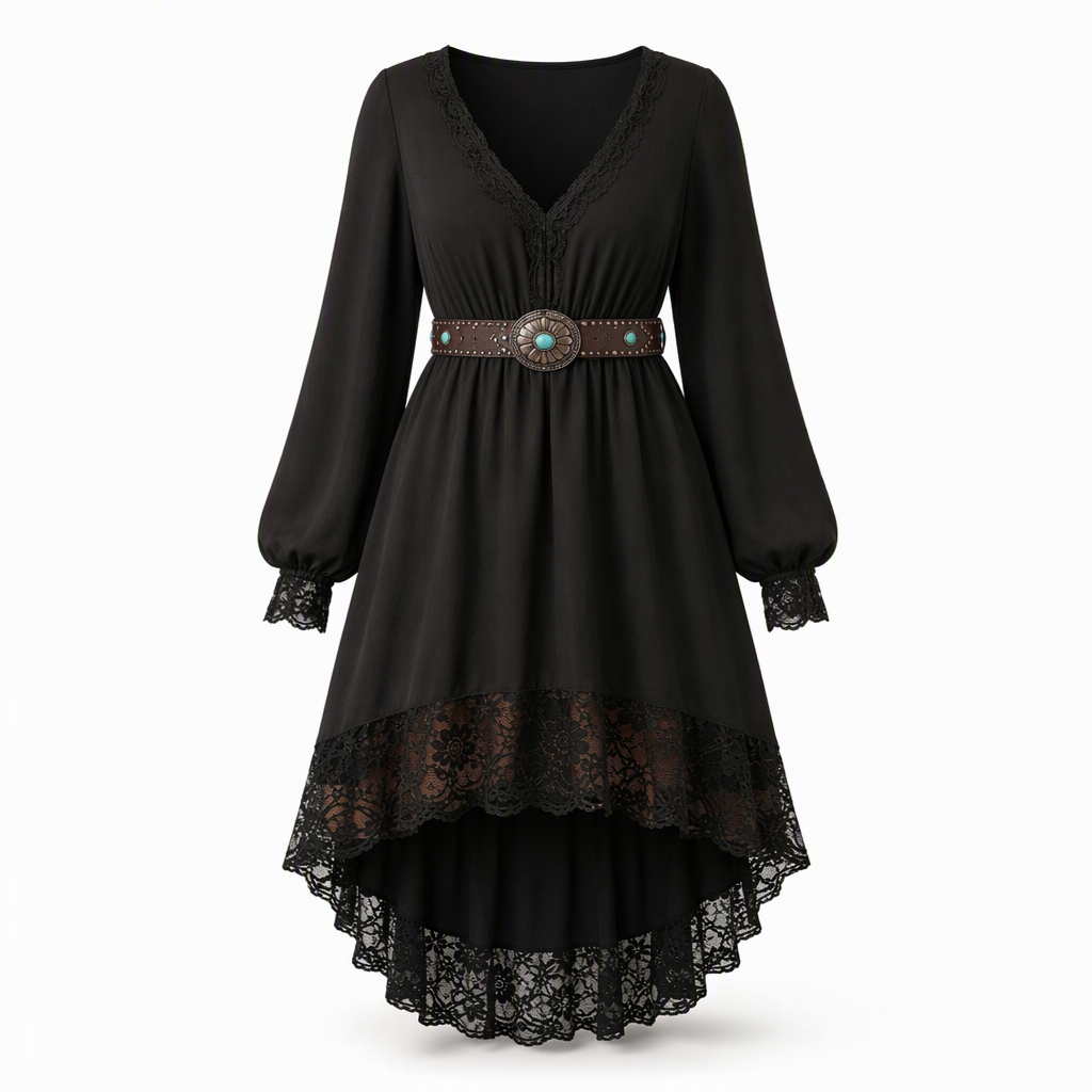 🍂 Vestido clássico feminino para uso diário ✨ – Estilo outonal sem esforço