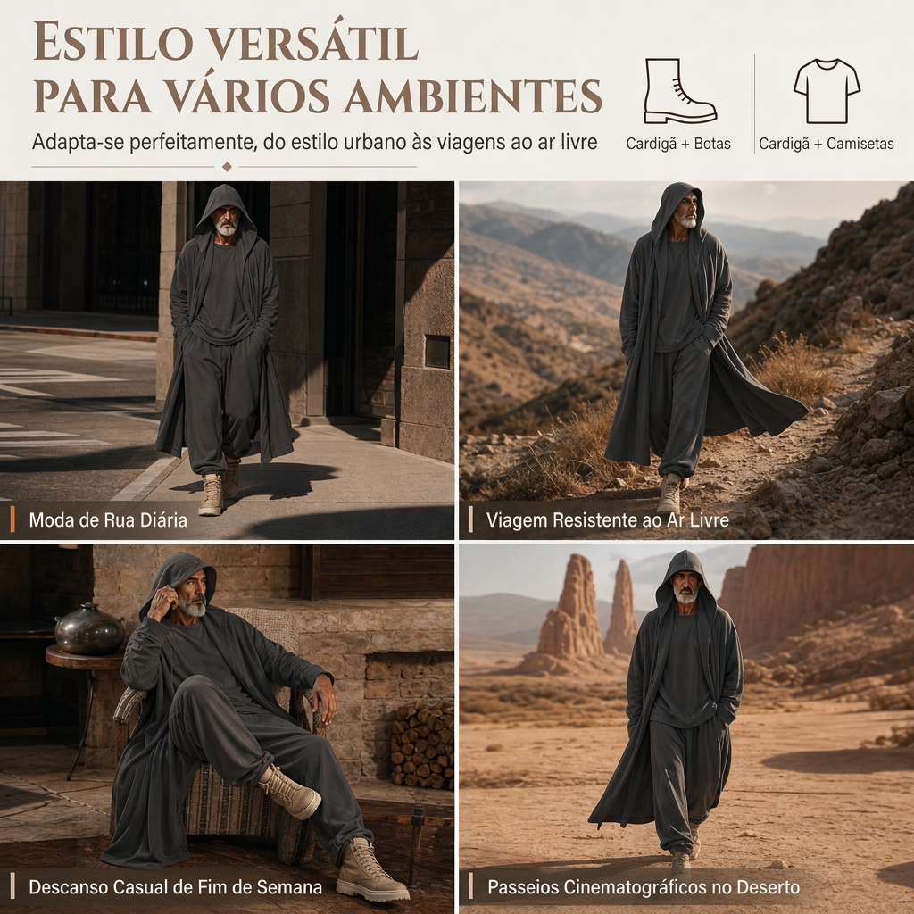 Conjunto de 3 Peças: Calça Longa, Blusa Base e Calças