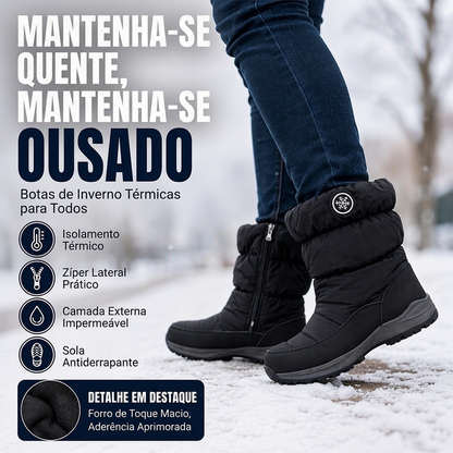 BOTAS DE NEVE ANTIDERRAPANTES DE INVERNO PARA MULHERES, ATÉ O MEIO DA PANTURRILHA