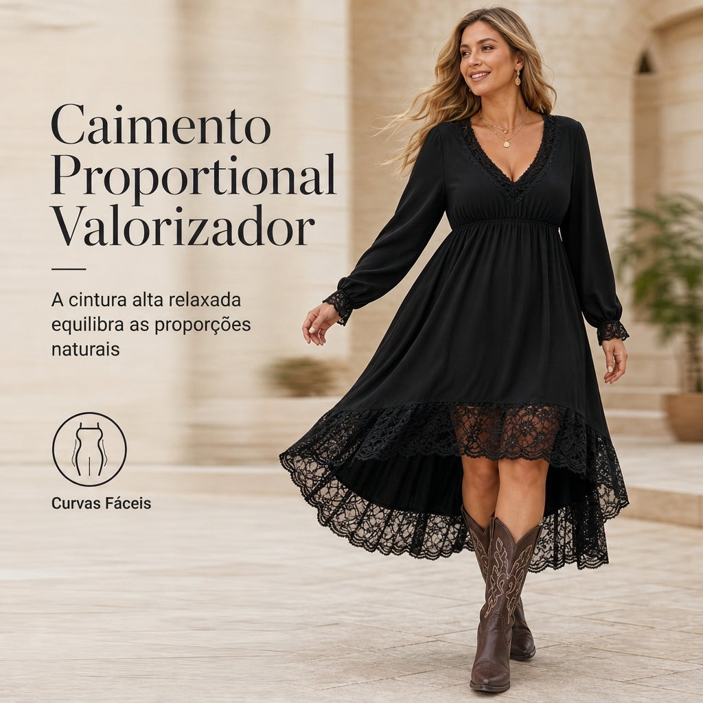 🍂 Vestido clássico feminino para uso diário ✨ – Estilo outonal sem esforço