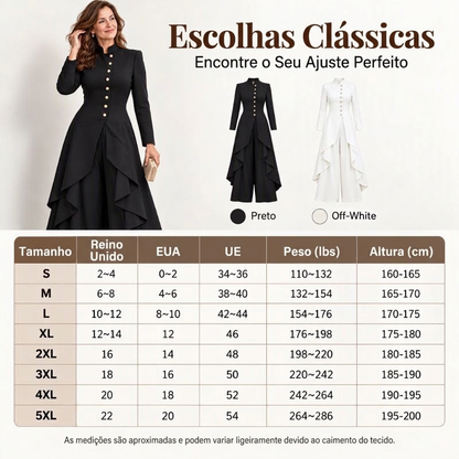 💖Oferta Incrível da Black Friday – 50% de desconto!💖💜Frete Grátis🖤Conjunto Feminino Elegante de Casaco Longo e Calças de Perna Larga