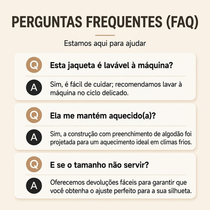 Jaqueta feminina acolchoada com capuz e bloco de cores