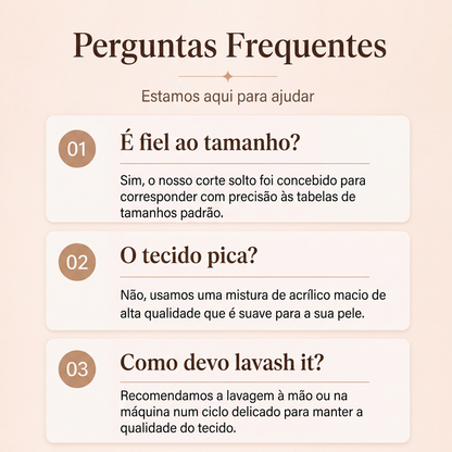 Suéter de tricô gola V feminino