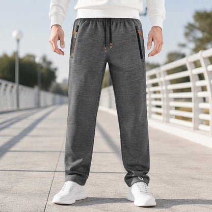 Calças de moletom térmicas confortáveis de inverno para homens