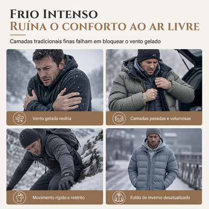 Moletom com capuz forrado de lã para inverno masculino, estampa jacquard, manga longa, pulôver, para uso casual e atividades ao ar livre