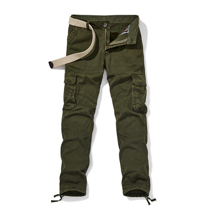 Calças cargo táticas masculinas com múltiplos bolsos