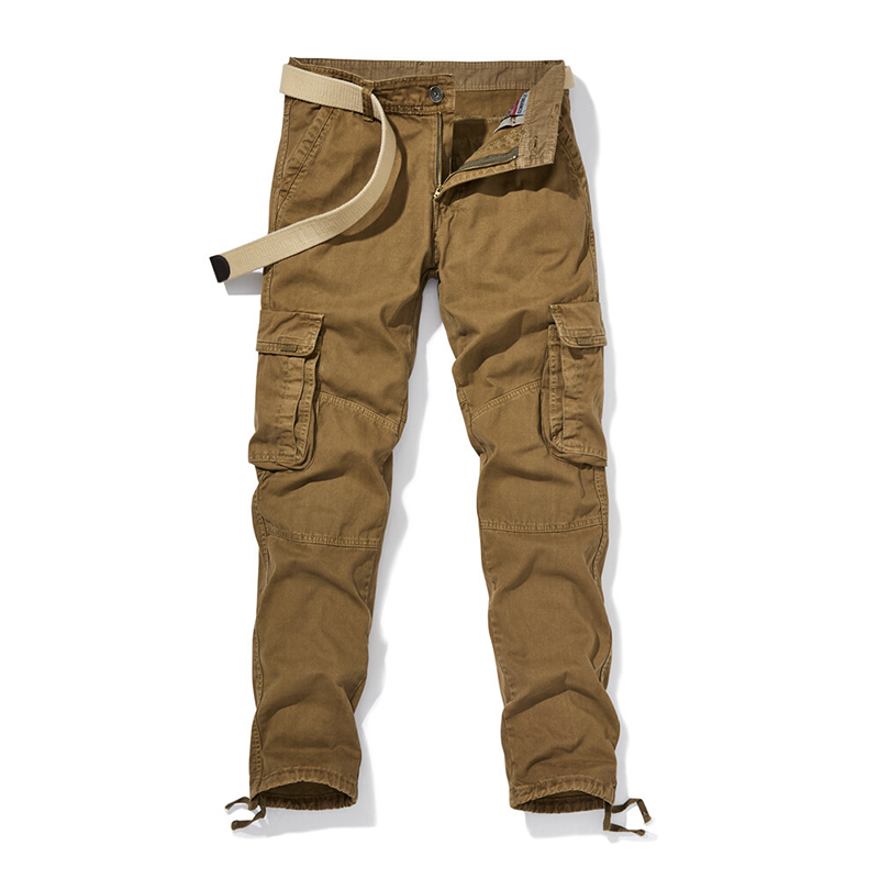 Calças cargo táticas masculinas com múltiplos bolsos