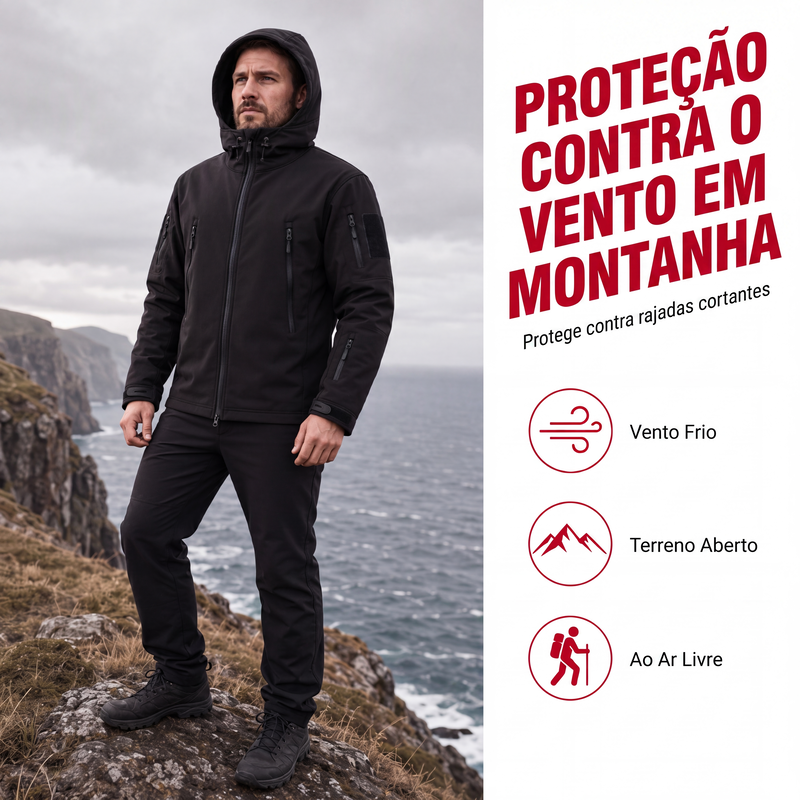 Jaqueta Masculina Impermeável e Térmica para Atividades ao Ar Livre