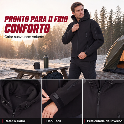 Jaqueta Masculina Impermeável e Térmica para Atividades ao Ar Livre