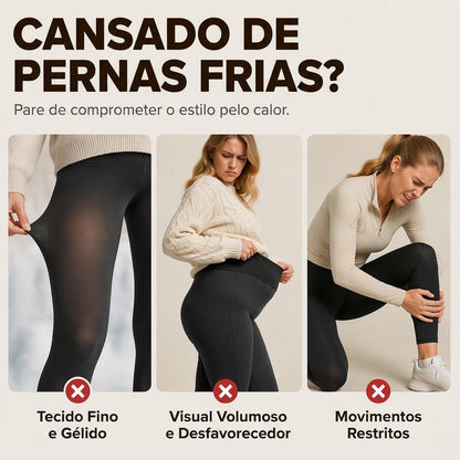 Calça Térmica de Ioga Feminina de Cintura Alta