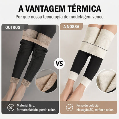 Calça Térmica de Ioga Feminina de Cintura Alta