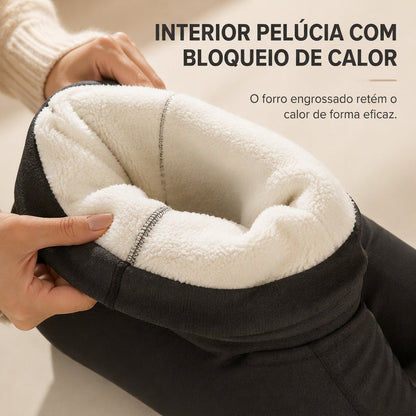 Calça Térmica de Ioga Feminina de Cintura Alta
