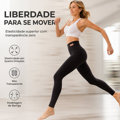Calça Térmica de Ioga Feminina de Cintura Alta