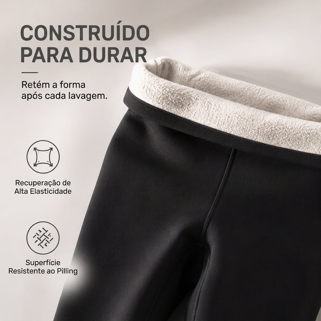 Calça Térmica de Ioga Feminina de Cintura Alta