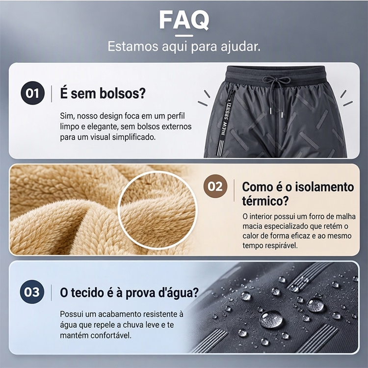 Calças femininas com forro Sherpa e resistentes à água