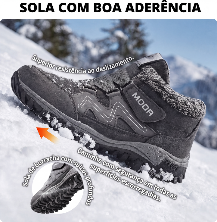 Botas unissex térmicas de tornozelo para inverno e atividades ao ar livre