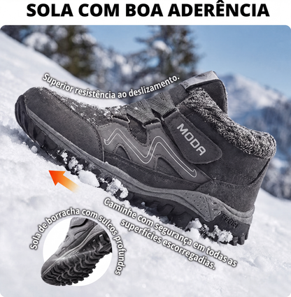 Botas unissex térmicas de tornozelo para inverno e atividades ao ar livre
