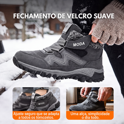 Botas unissex térmicas de tornozelo para inverno e atividades ao ar livre