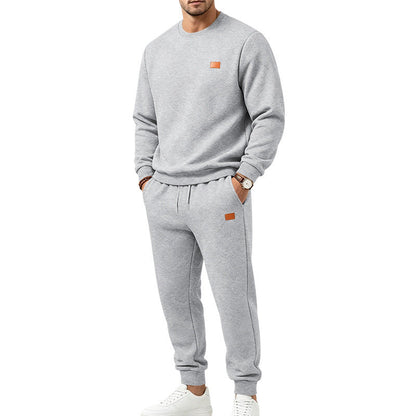 Conjunto Esportivo Casual Masculino em Jacquard Texturizado