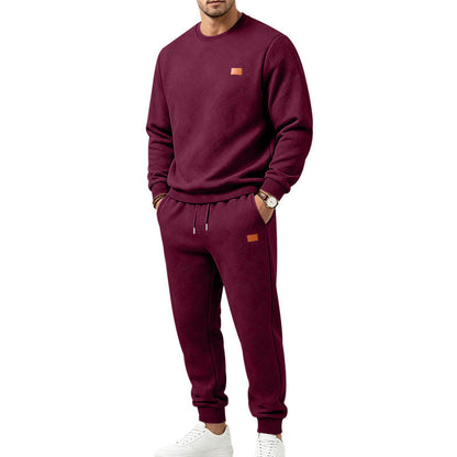 Conjunto Esportivo Casual Masculino em Jacquard Texturizado