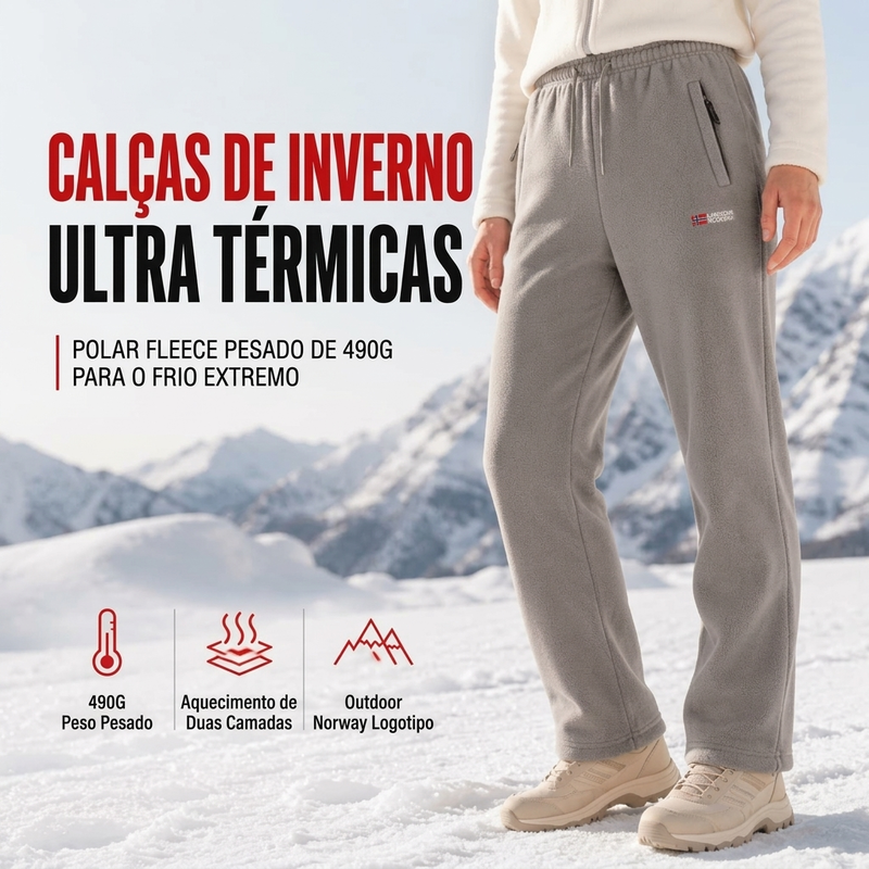 Calças de lã grossas e quentes unissex