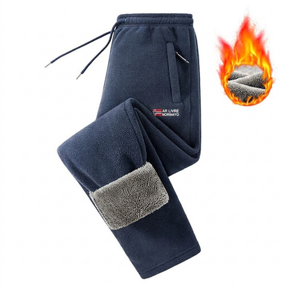 Calças de lã grossas e quentes unissex