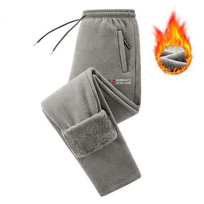 Calças de lã grossas e quentes unissex