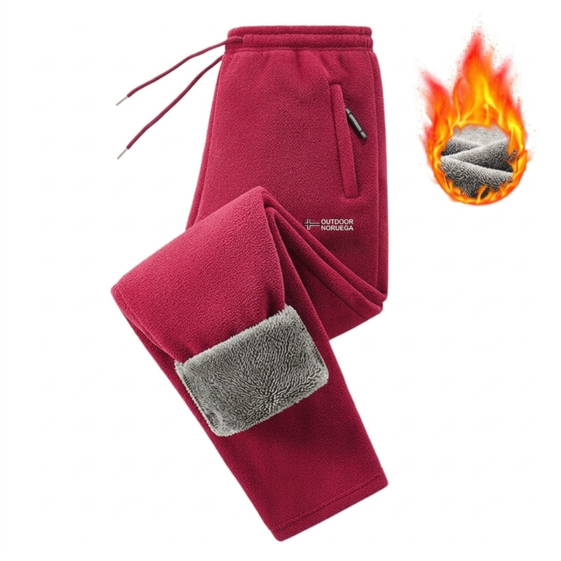 Calças de lã grossas e quentes unissex