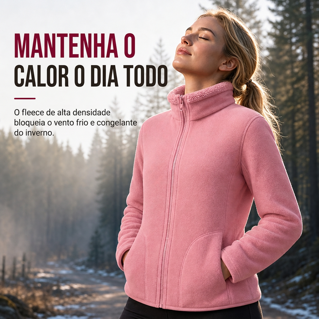 Jaqueta unissex quente reversível de zíper e gola alta