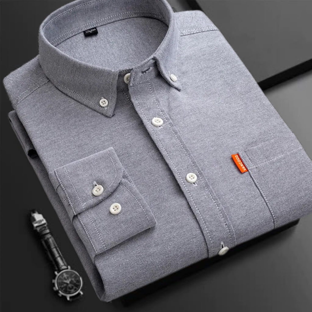 💥Compra 2 envío gratis💥Camisa de cuello abotonado oxford para hombre de alta calidad