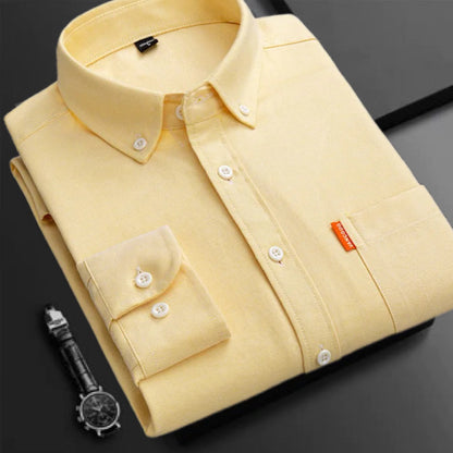 💥Compra 2 envío gratis💥Camisa de cuello abotonado oxford para hombre de alta calidad