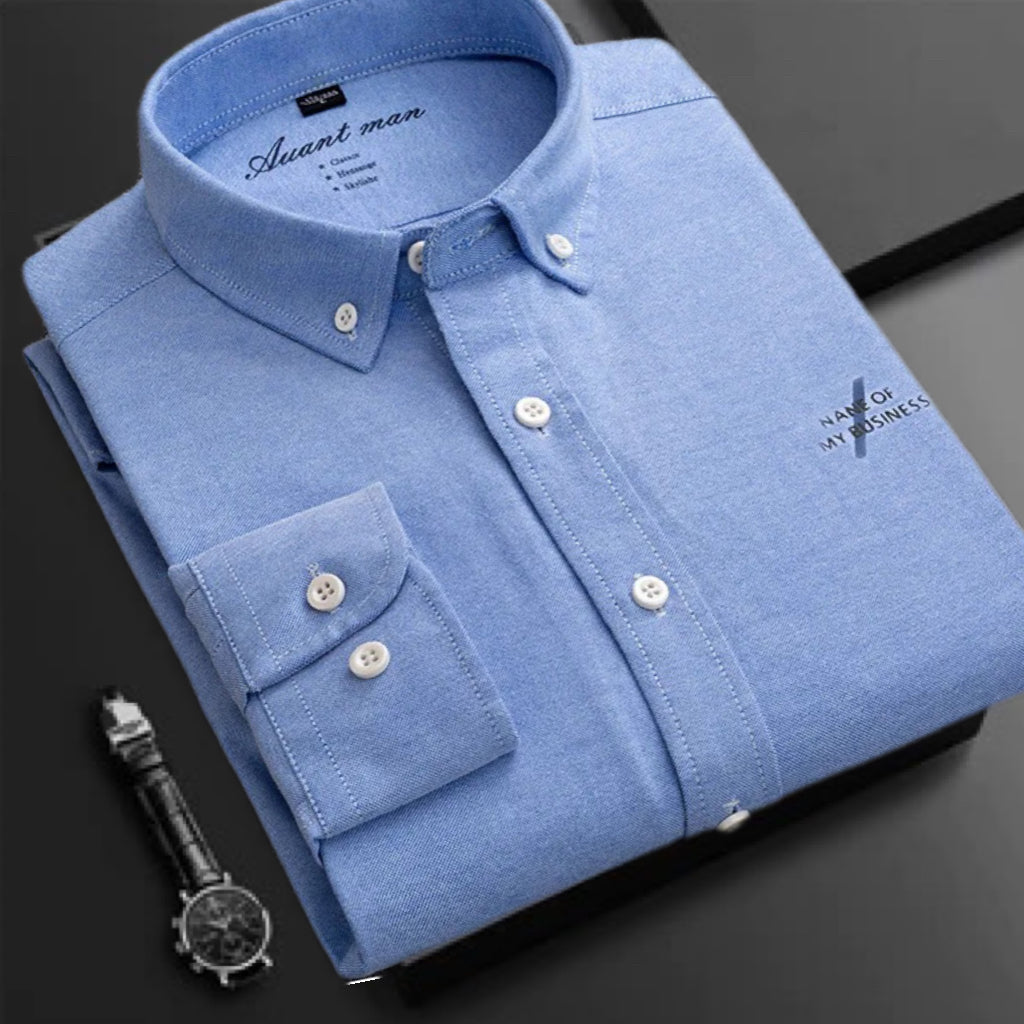 💥Compra 2 envío gratis💥Camisa de cuello abotonado oxford para hombre de alta calidad