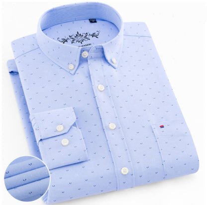 ✈Compre 2 y reciba el envío gratis🔥Camisa oxford de botones para hombre de alta calidad