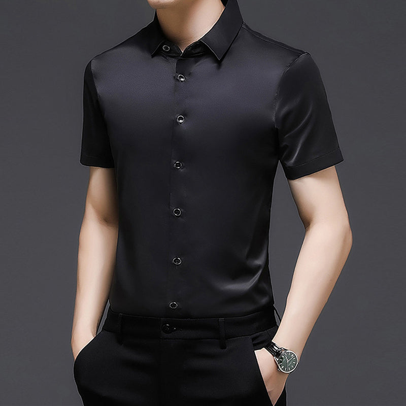 Camisa de Manga Corta Business Casual de Verano para Hombre