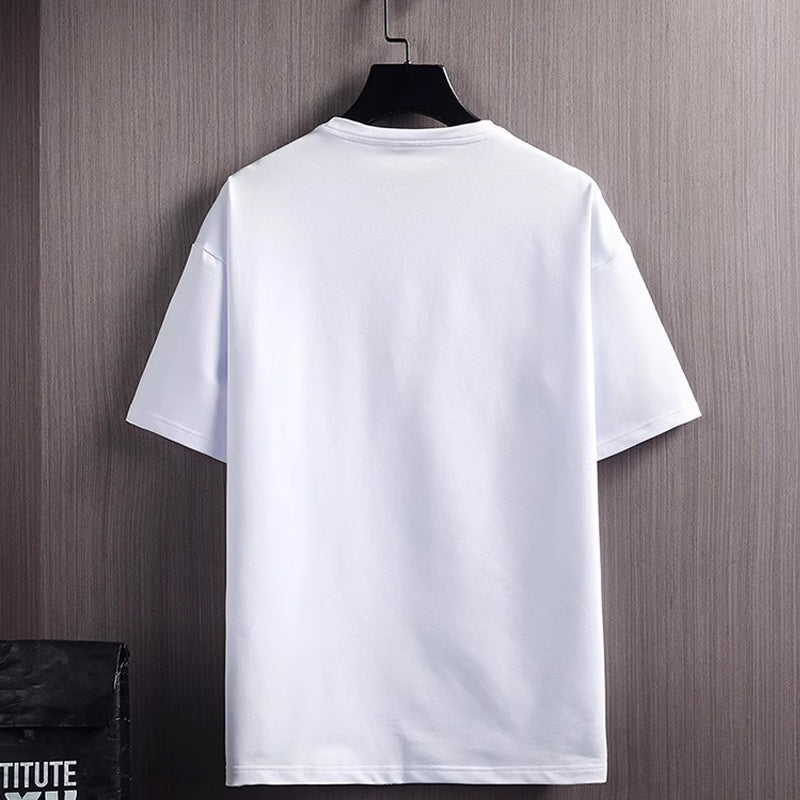 Trajes de camiseta cortos de tejido fresco para hombre