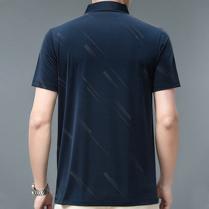 Camisa casual transpirable de manga corta para hombre