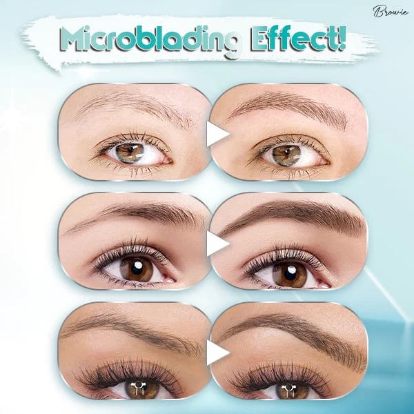 Lápiz de cejas 3D Waterproof Microblading 4 Fork Tip Tattoo Pencil