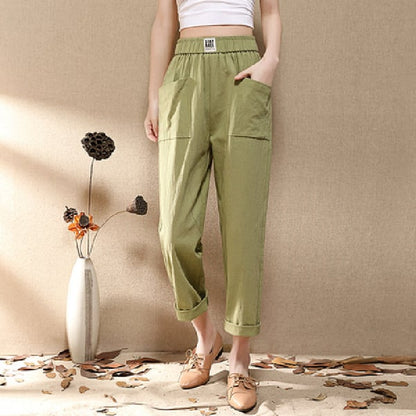 👋Pantalones Harem rectos sueltos de moda para mujer👋（😍Oferta de ropa de muje😍）