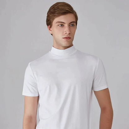 CAMISETA DE CUELLO ALTO SLIM FIT PARA HOMBRE🔥COMPRA 3 ENVÍO GRATIS🔥-7