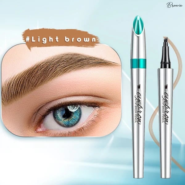 Lápiz de cejas 3D Waterproof Microblading 4 Fork Tip Tattoo Pencil