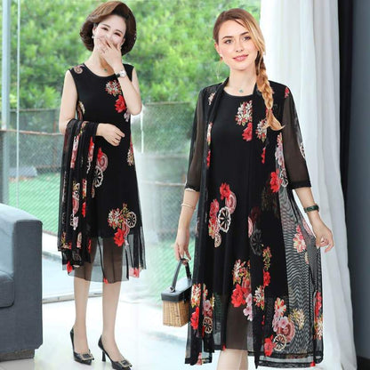 🔥2022 Venta caliente🔥Vestido con estampado floral para mujer-7