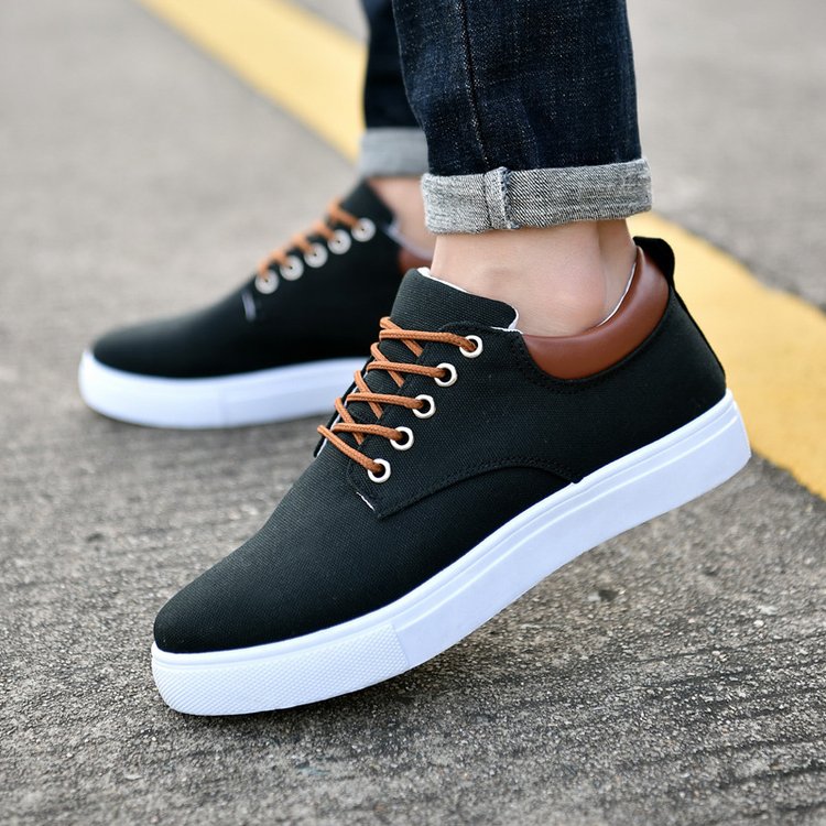 Zapatillas de lona versátiles y casuales para hombre